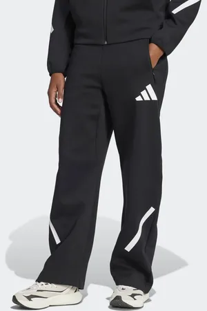 adidas Pantalones negros y blancos de corte barrel Z.N.E. de