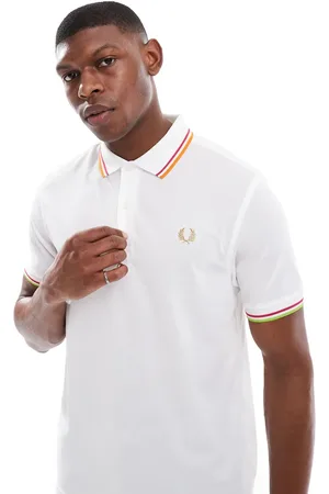 Fred Perry Polo de manga corta de estilo tenista con ribetes dobles de