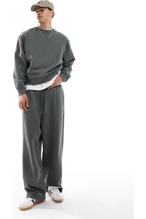 ASOS Joggers caqui lavado de tejido grueso de (parte de un conjunto)-Verde