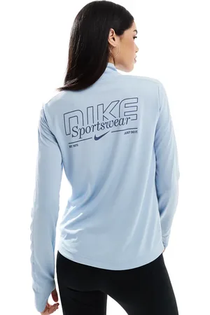 Nike Top de manga larga con media cremallera Dri-FIT Gym Life Swoosh Pacer de