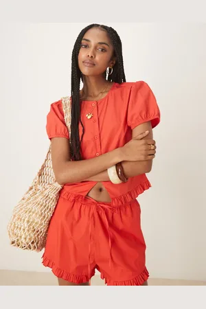 ASOS Top con detalle de volante de (parte de un conjunto)