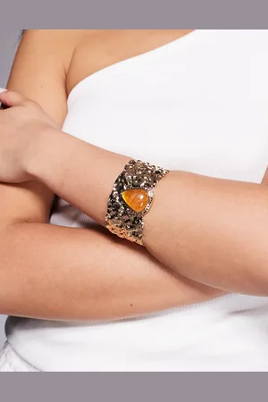ASOS Pulsera dorada con diseño abstracto efecto fundido de edición limitada de