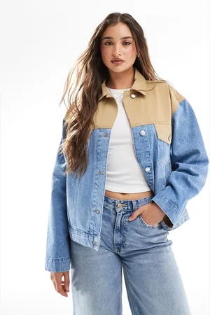 ASOS Chaqueta vaquera estilo wéstern híbrida con lavado de