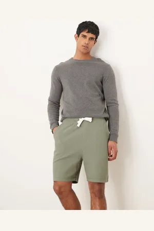 ASOS Pantalones cortos caquis extragrande de punto gofrado de -Verde