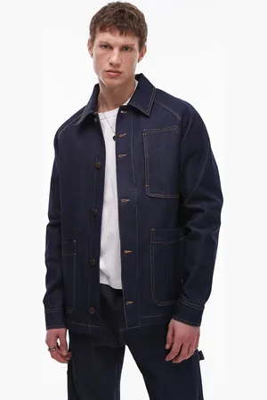 Caterpillar Chaqueta vaquera azul lavado de denim crudo de WWR (parte de un conjunto)