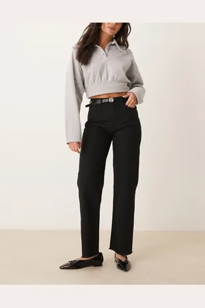 ASOS Vaqueros negros de pernera recta y estilo años 90 de