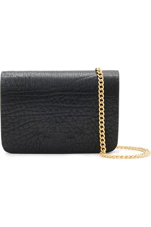 AllSaints Bandolera negra con acabado granulado Honore de