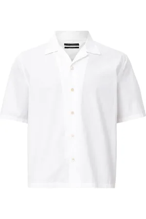 AllSaints Camisa blanca de manga corta Nyon de