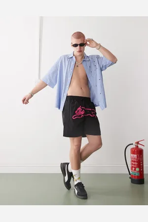 ICECREAM Shorts de baño negros Running Dog de