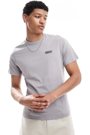 Barbour Camiseta gris con logo pequeño de