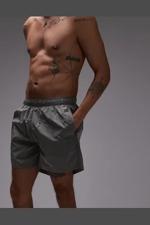 ARKET Shorts de baño a cuadros de tejido antidesgarros de