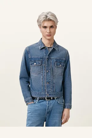 AllSaints Chaqueta azul añil lavado Exile de