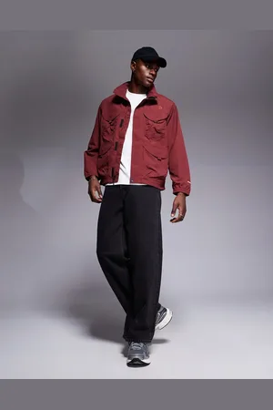 The North Face Chaqueta roja utilitaria convertible de