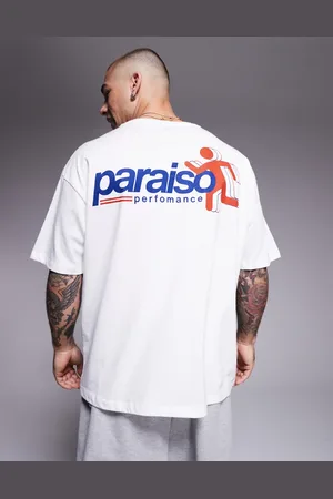 ASOS Camiseta blanca extragrande con estampado gráfico deportivo de