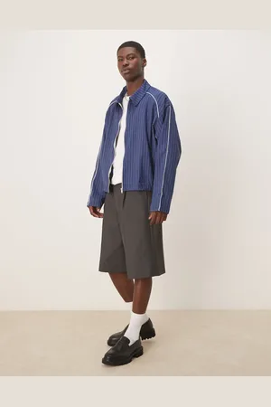 ASOS Chaqueta extragrande estilo entrenador con raya diplomática de