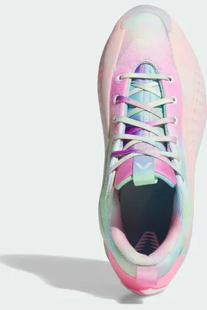 adidas Zapatillas de deporte blanco nube, naranja ácido y rosa neón Anthony Edwards 1 Low de
