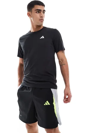adidas Pantalones cortos negros, grises y amarillos técnicos de adidas Football