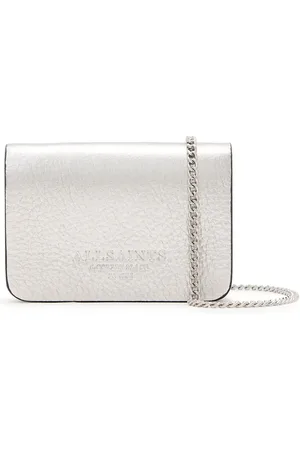 AllSaints Bandolera plateada Honore de -Gris