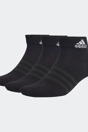 adidas Pack de 6 pares de calcetines tobilleros negros y blancos Thin and Light Sportswear de