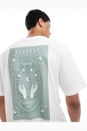 Only & Sons Camiseta blanca extragrande con estampado trasero "Fortune" de -Blanco