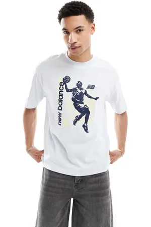 New Balance Camiseta con estampado gráfico vintage Hoops de