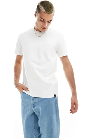 Only & Sons Camiseta blanca de manga corta de tejido gofrado de -Blanco