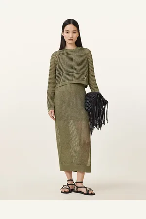 AllSaints Vestido verde Miro de