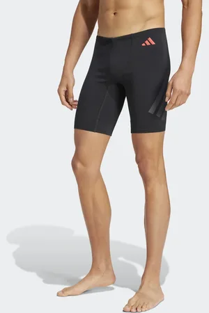 adidas Bañador largo negro y rojo lúcido Ripstream de