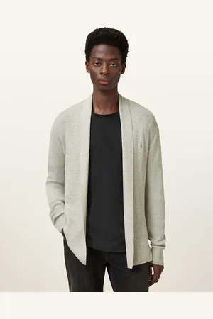 AllSaints Chaqueta sin cierres de tejido con lana de merino Mode de