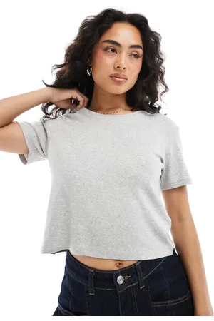 Monki Camiseta con diseño encogido de