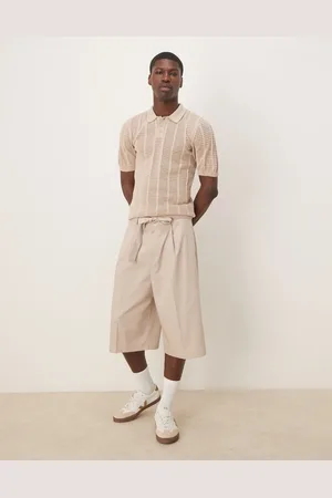 ASOS Polo marrón topo texturizado de -Neutro