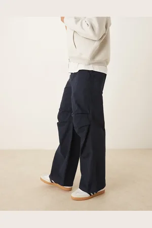 ASOS Pantalones superholgados con pinzas en las rodillas de