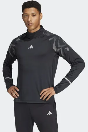 adidas Top con media cremallera y detalles reflectantes Ultimate Hi Vis de