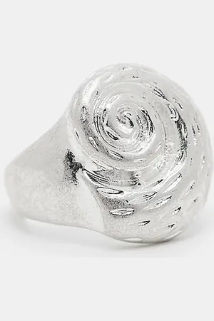 Reclaimed Anillo unisex con diseño de concha de