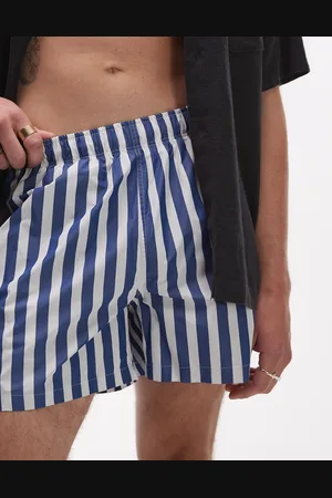 ARKET Shorts de baño azules y blancos a rayas de -Multicolor
