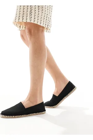 ASOS Alpargatas en lona negra de