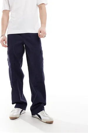 ASOS Pantalones cargo de pernera ancha de -Marrón
