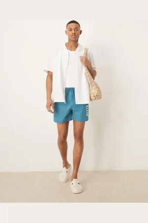 Calvin Klein Shorts de baño azules con logo Intense Power de
