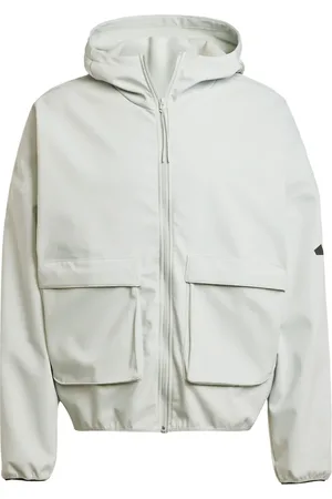 adidas Sudadera con capucha y cremallera premium City Escape de -Gris