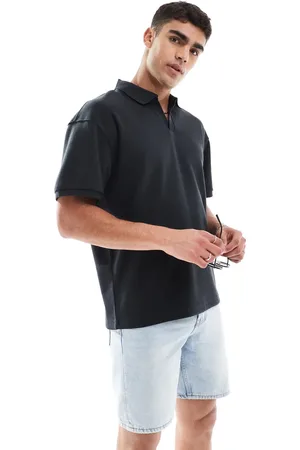 Only & Sons Polo extragrande con cuello abierto de -Blanco
