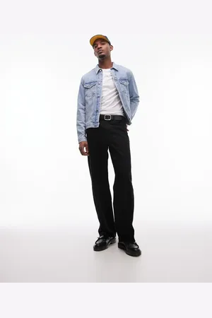 Tommy Hilfiger Chaqueta vaquera de estilo camionero con lavado medio de -Azul