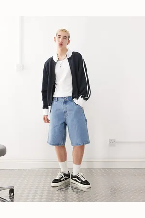 Vans Pantalones cortos vaqueros azul lavado de corte suelto Drill Chore de