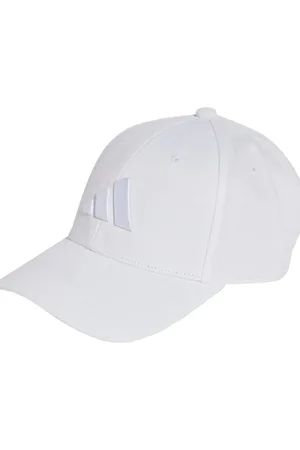 adidas Gorra blanca con logo en el mismo tono B-ball de