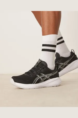 Asics Zapatillas de deporte negras y gris cemento para correr Gel-Cumulus 27 de