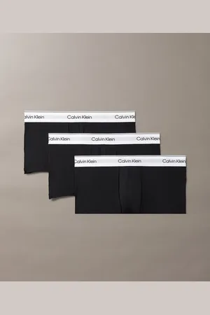 Calvin Klein Pack de 3 calzoncillos negros de talle bajo Icon Cotton Stretch de