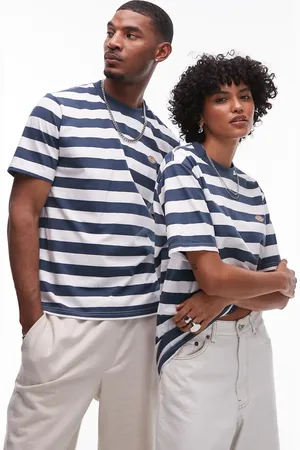 Dickies Camiseta a rayas azul oscuro y blancas Rivergrove de -Multicolor