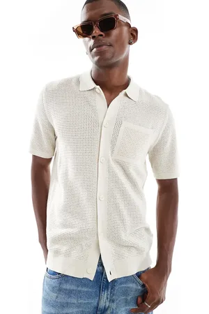 River Island Sobrecamisa color de croché de -Blanco