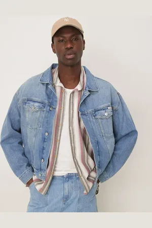 Calvin Klein Chaqueta vaquera holgada con lavado medio de -Azul