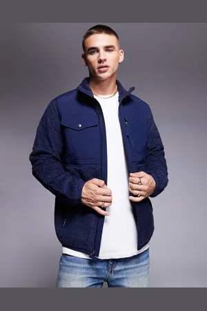 Ralph Lauren Chaqueta híbrida con logo de borreguito efecto sherpa Icon de