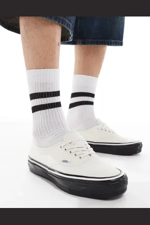 Vans Zapatillas de deporte blancas y negras Premium 44 de Authentic-Blanco